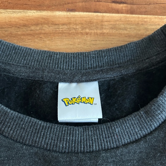 Pokemon Nintendo Dark Gray Unisex Light Up Ugly Christmas Pikachu Sweatshirt Lrg - Picture 4 of 13